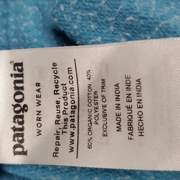 Patagonia Fitz Roy Bison Lightweight Crew Sweatshirt in Mako Blue. Men's Medium - Picture 4 of 13